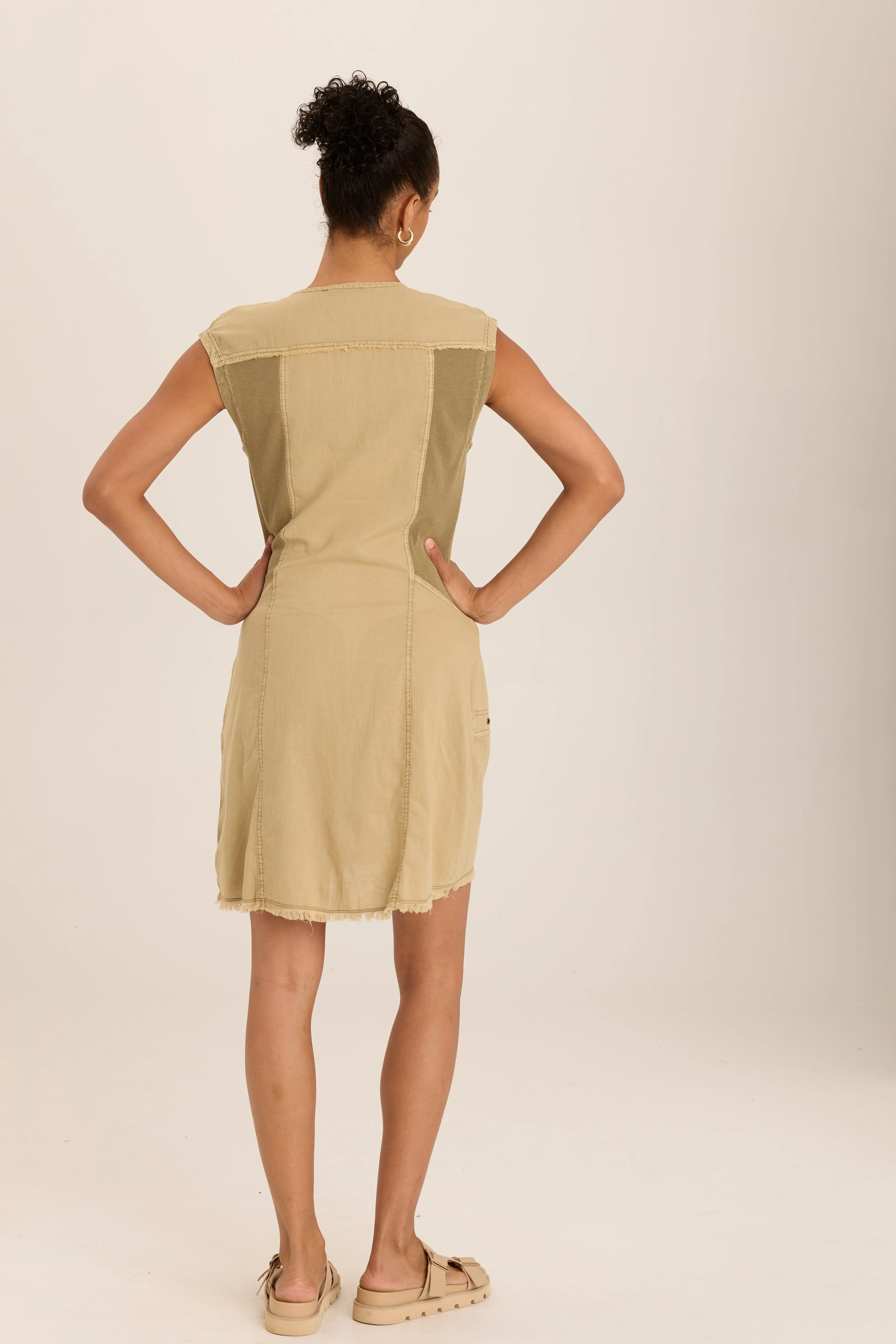 Austen Linen Mini Shirt Dress