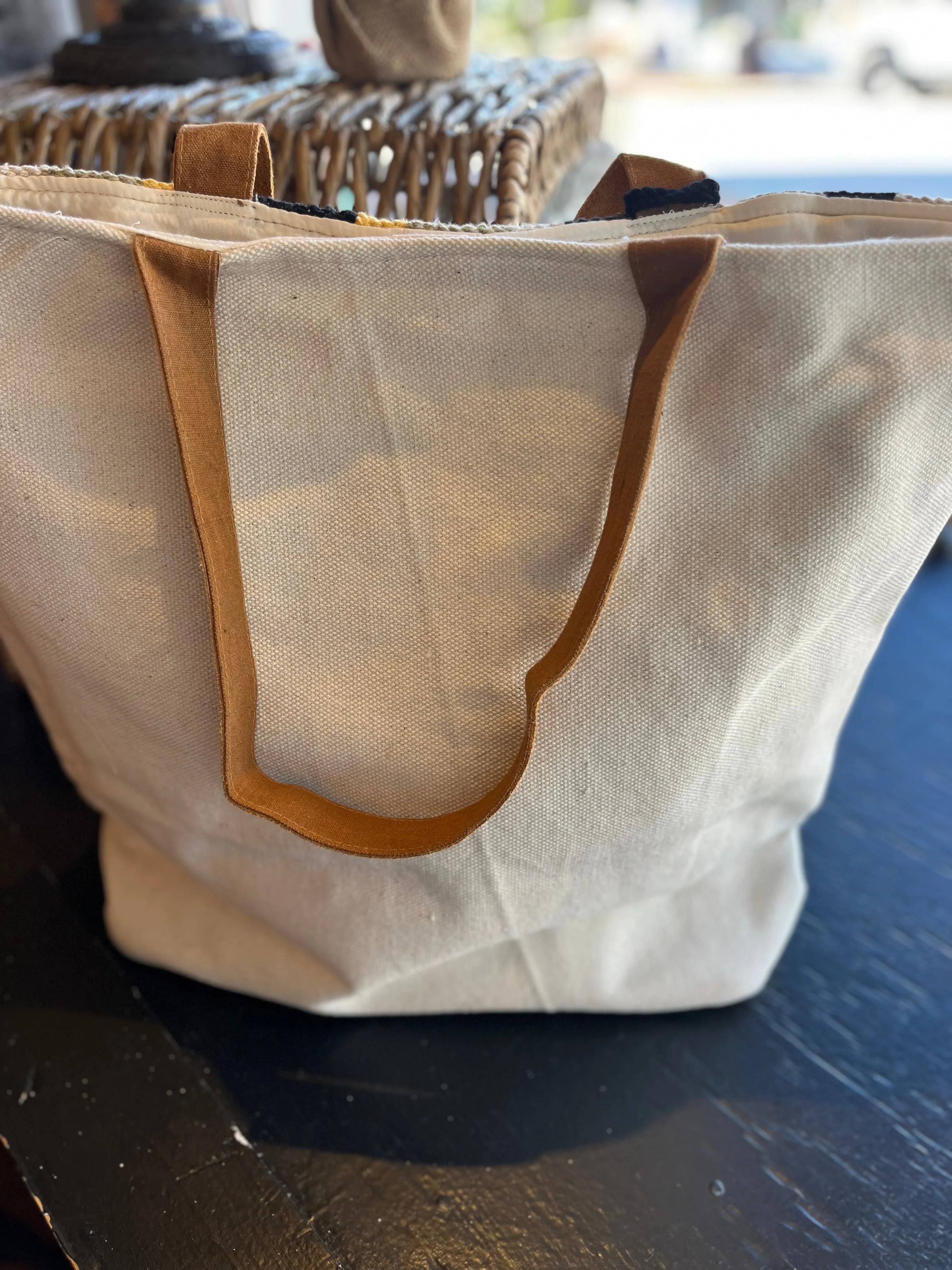 Aztec Diamond Tote - Yellow/Green