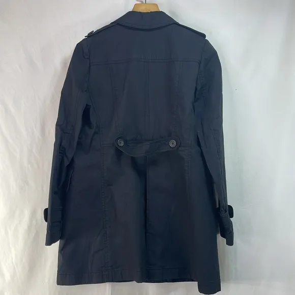 Banana republic cotton, navy/black trenchcoat