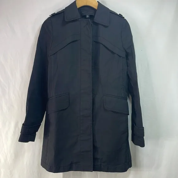 Banana republic cotton, navy/black trenchcoat