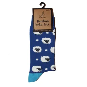 Bartleby Funky Bamboo Socks - Woolly Sheep Design