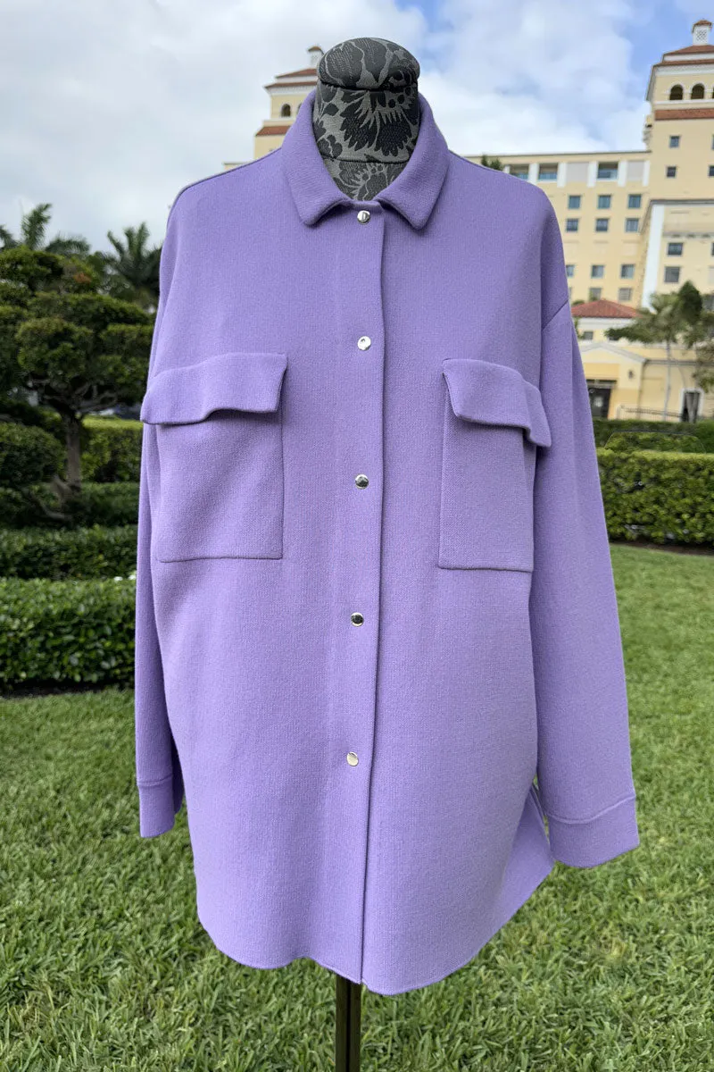 Base Milano Button-Down Cargo in Lavender