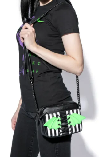 Beetle lace-up crossbody bag