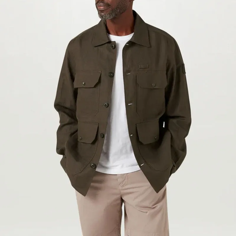 BELSTAFF Forge Overshirt in Army Olive