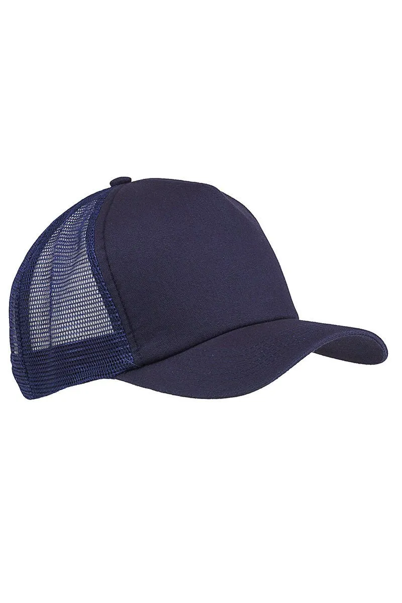 Big Accessories Twill Front Mesh Trucker Cap