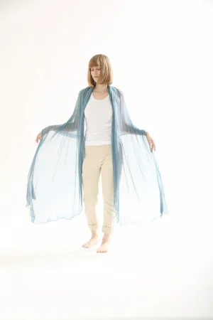 Big Bamboo Air Shawl - Coral Blue