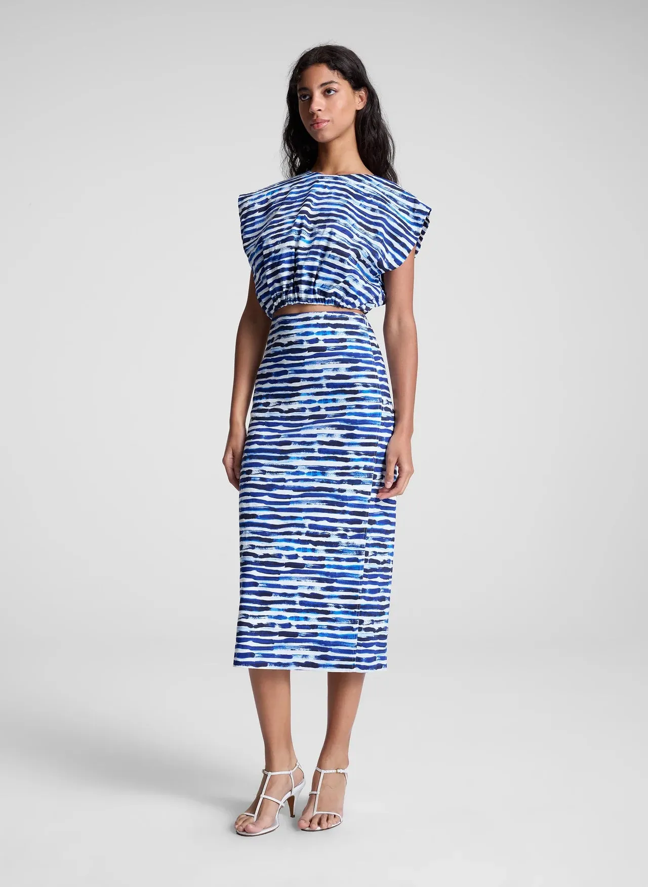 Billie Top in Navy Stripe