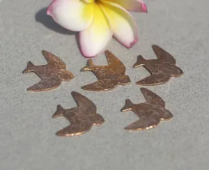 Bird Flying Antique Hammered Pattern Sparrow for Blanks Enameling Stamping Texturing Variety of Metals