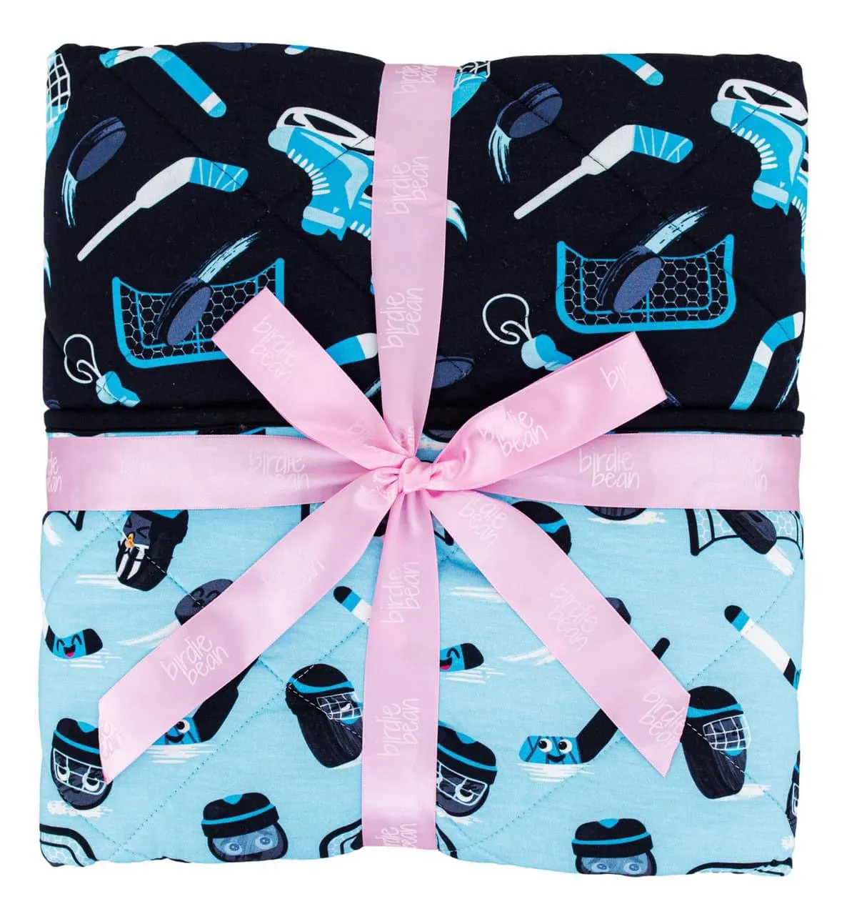 Birdie Bean Wayne/Stanley Hockey Print Toddler Birdie Quilt Blanket