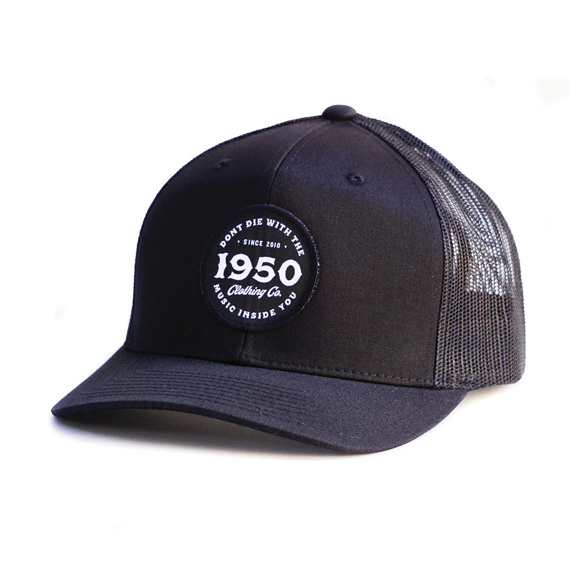 Black Circle Patch Hat