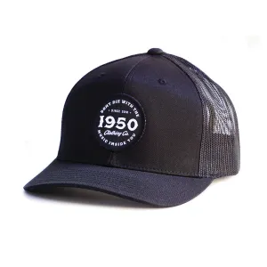 Black Circle Patch Hat