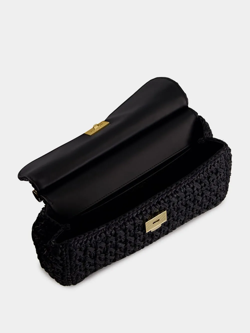 Black Crochet Sicily Bag