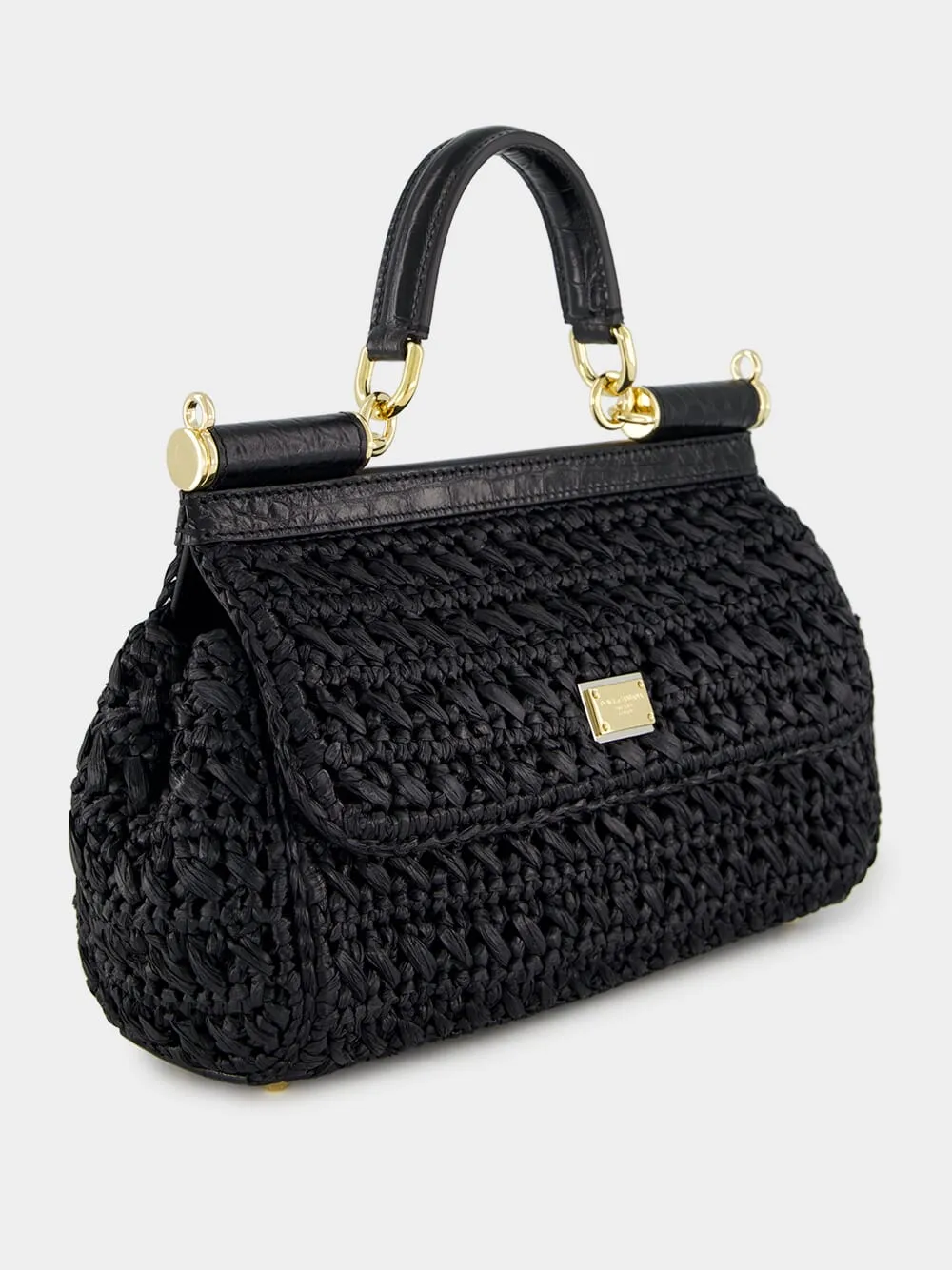 Black Crochet Sicily Bag