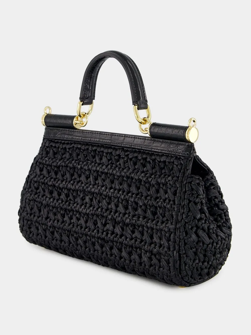 Black Crochet Sicily Bag