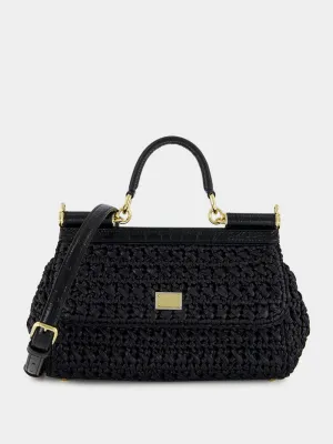 Black Crochet Sicily Bag