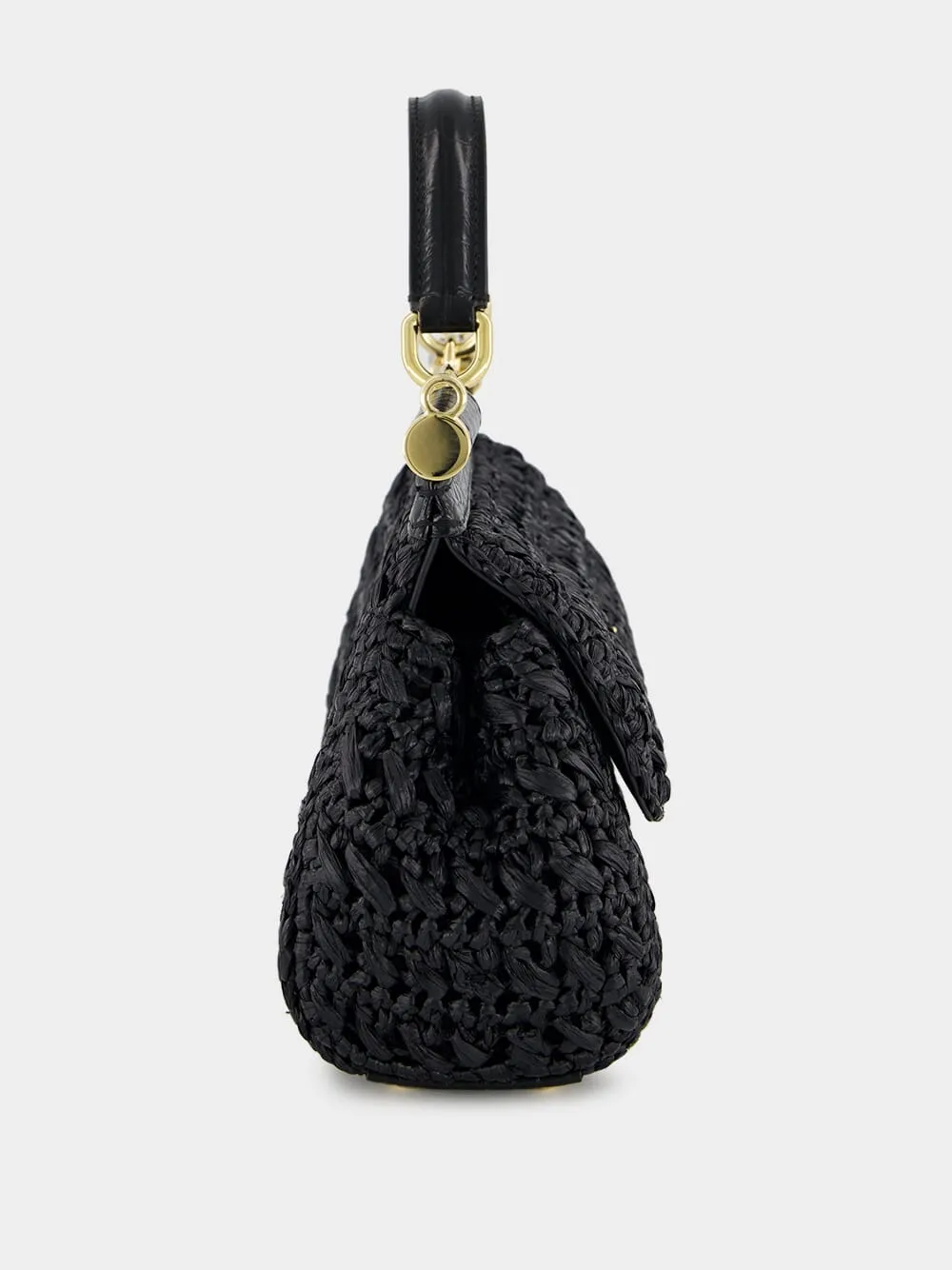 Black Crochet Sicily Bag