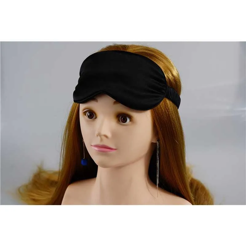 Black Silk Eye Mask 19 Momme