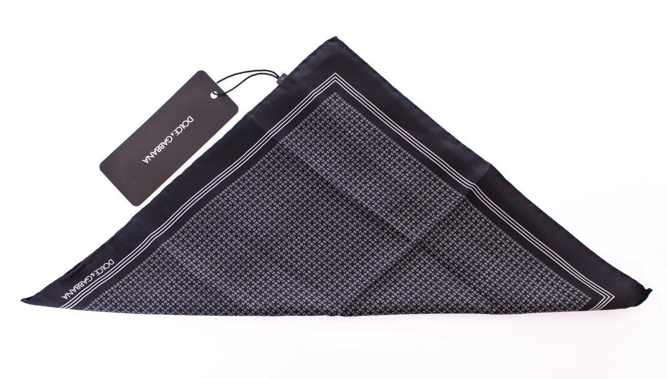 Black Silk Handkerchief