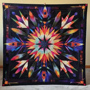 Blue Feather Heritage Quilted Blanket NCU0TH689