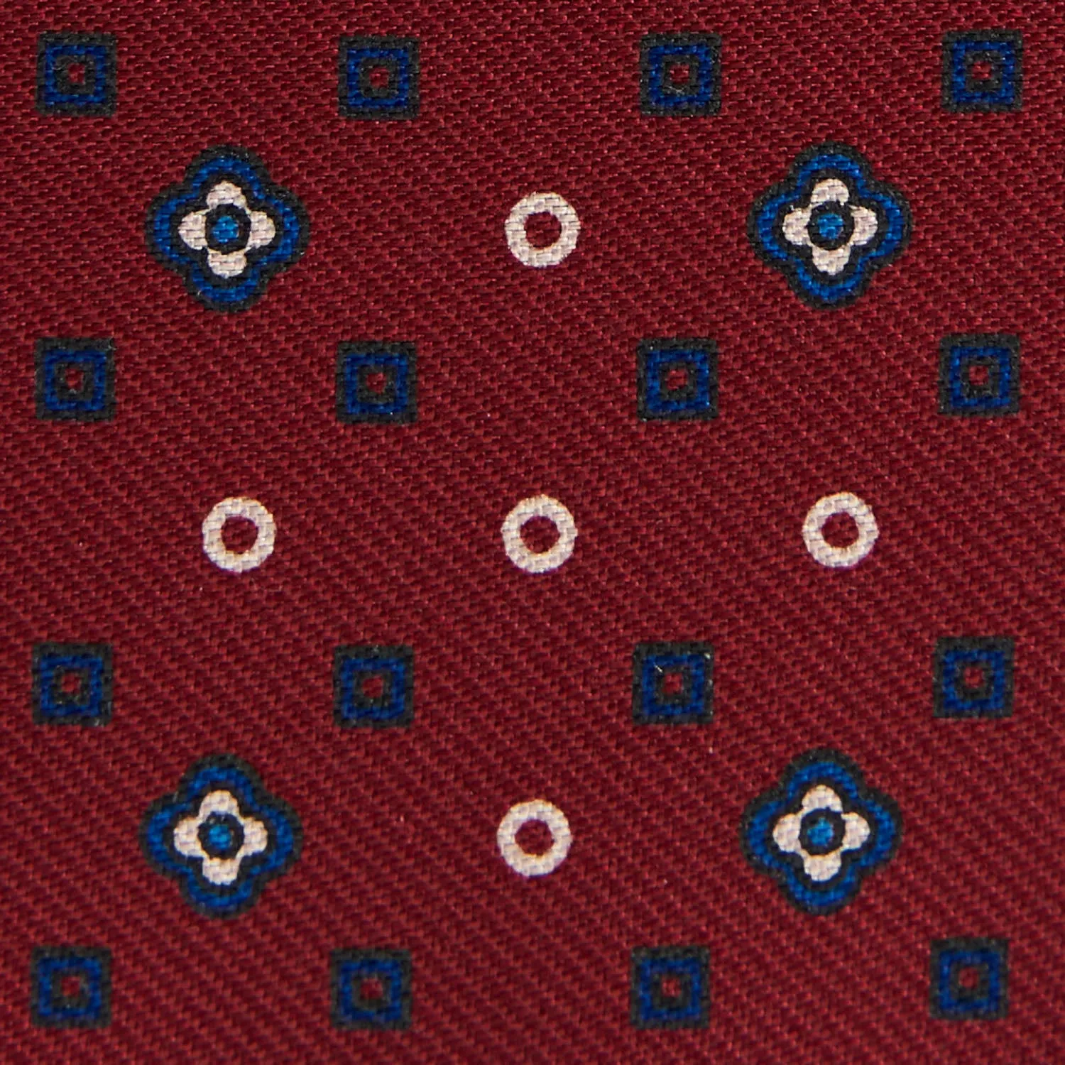 BURGUNDY SILK AND LEATHER FOLDING CARD HOLDER
