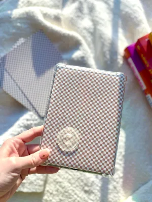 Caramel Checkered Kindle Insert