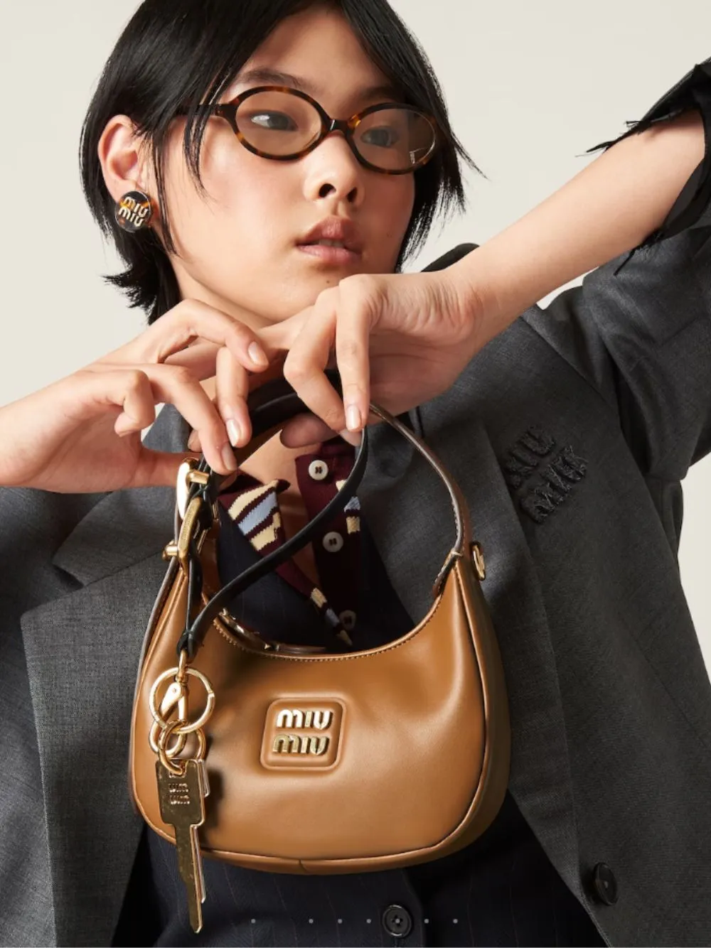 Caramel Leather hobo bag