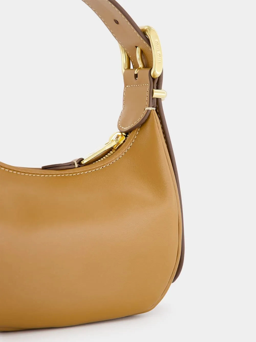 Caramel Leather hobo bag