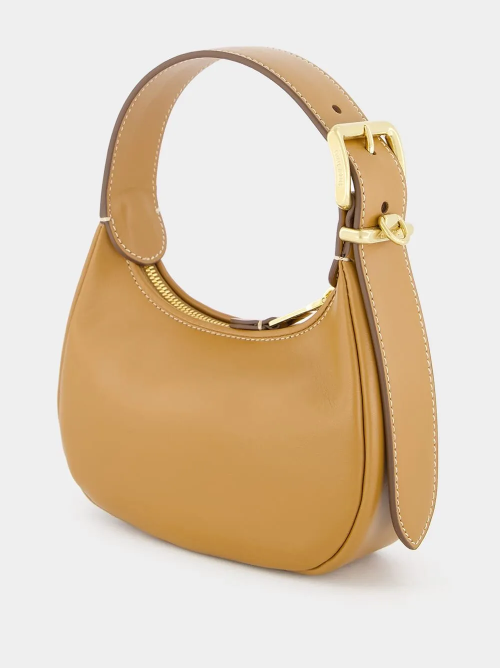 Caramel Leather hobo bag