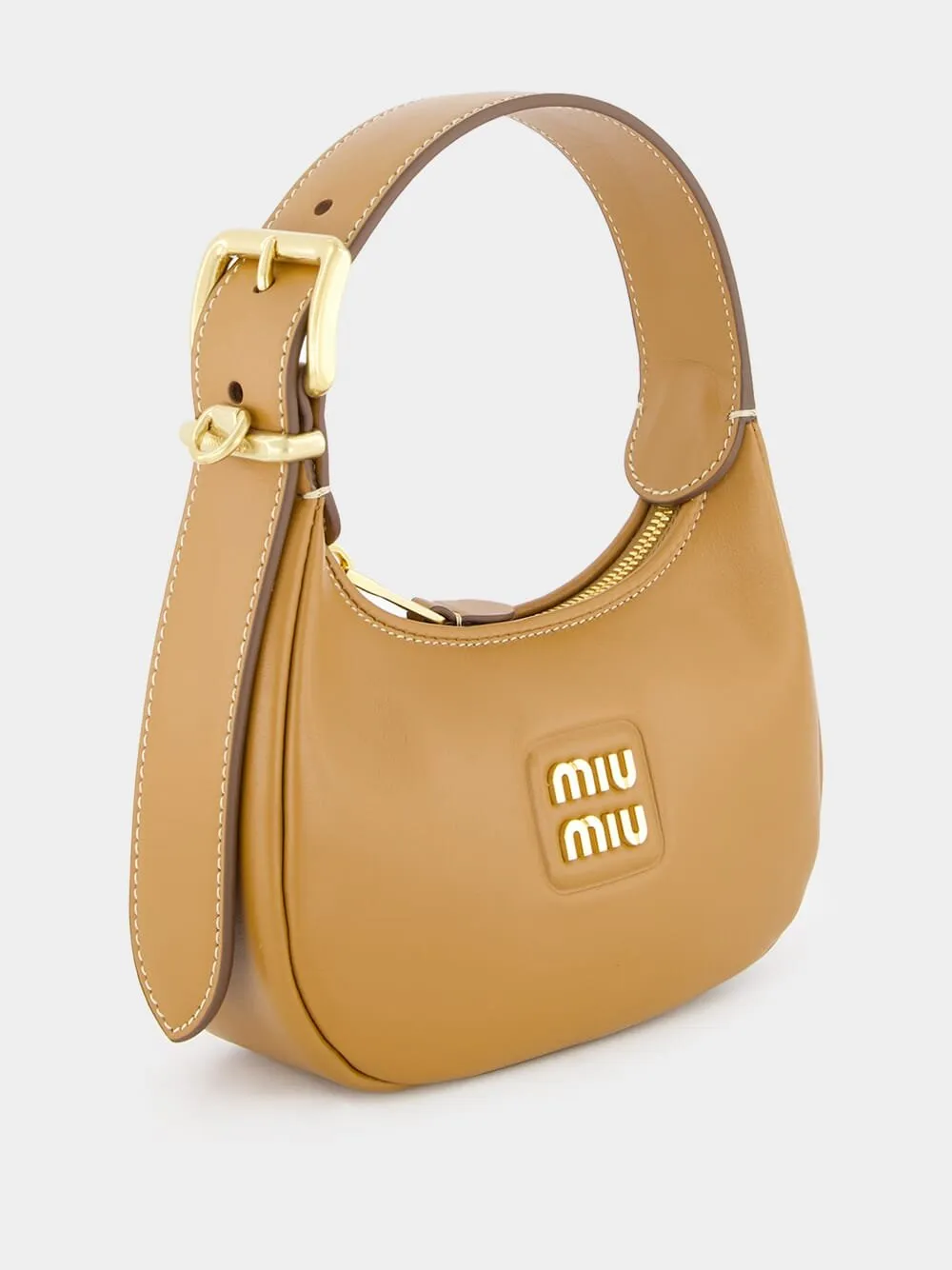 Caramel Leather hobo bag