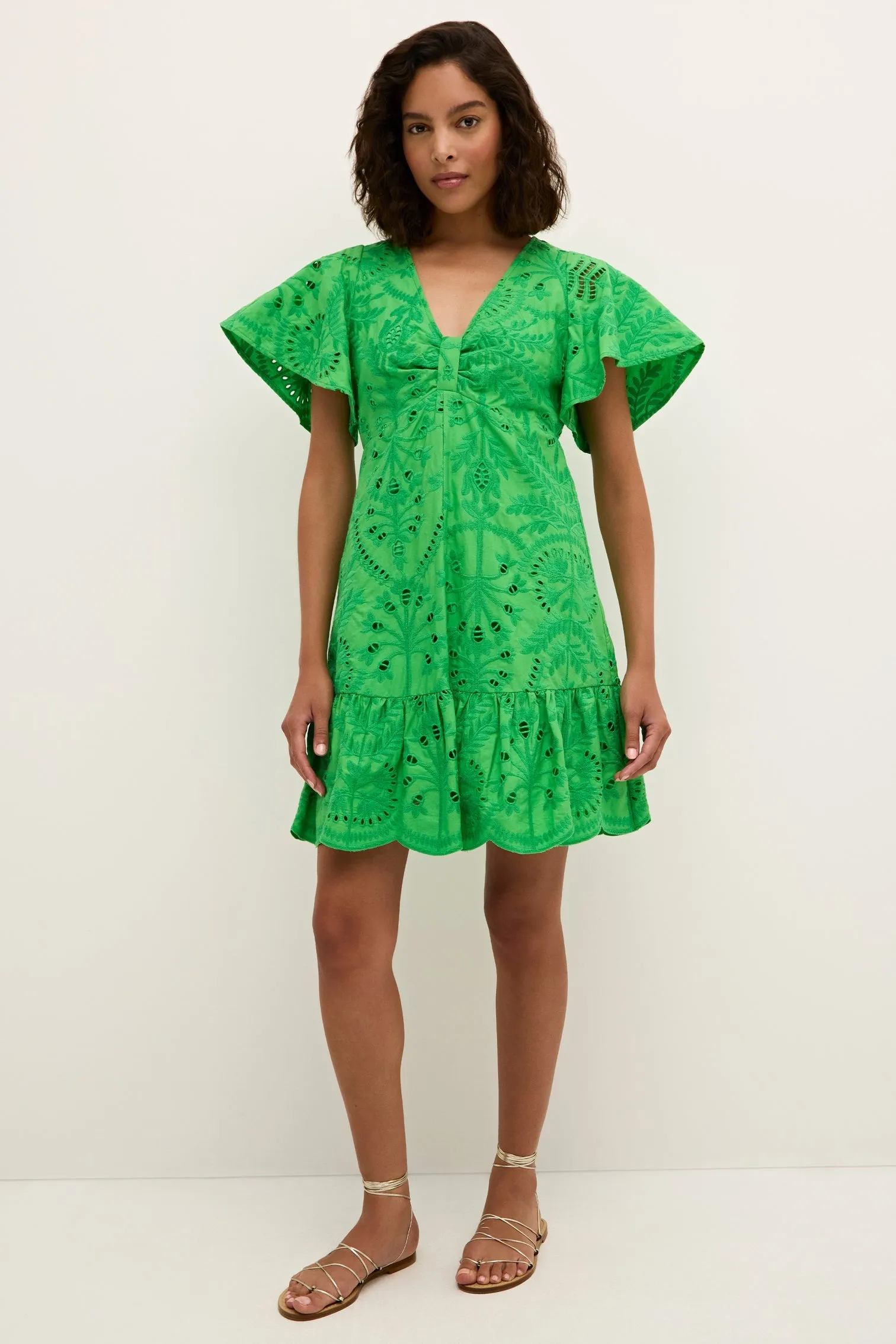 Carmina Dress in Emerald by Marie Oliver