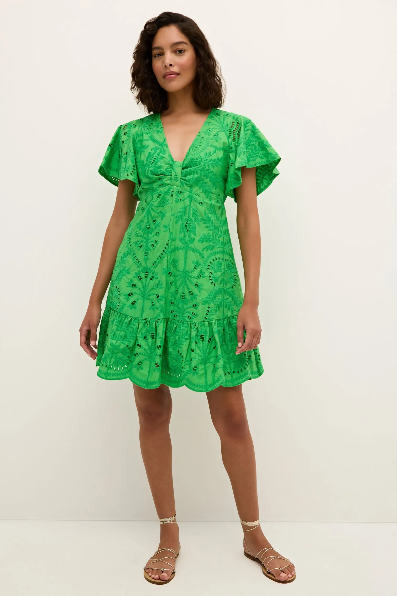Carmina Dress in Emerald by Marie Oliver