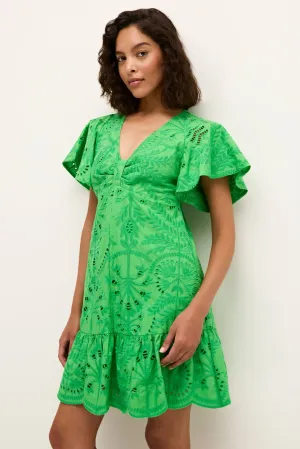 Carmina Dress in Emerald by Marie Oliver