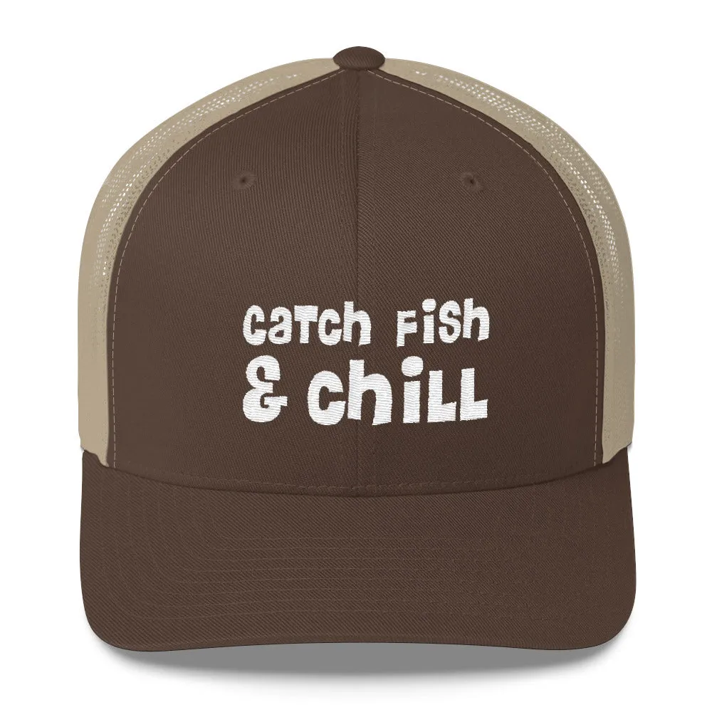 CATCH FISH & CHILL RASTA TRUCKER HAT