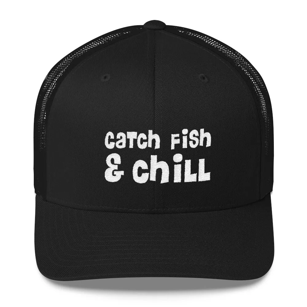 CATCH FISH & CHILL RASTA TRUCKER HAT