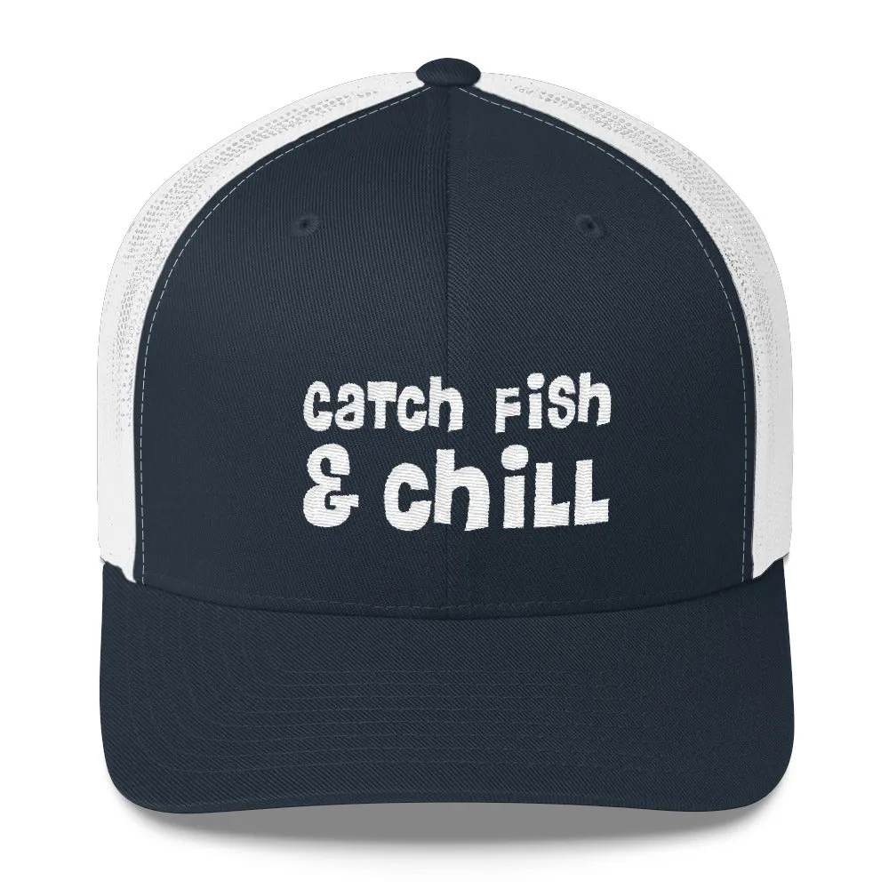 CATCH FISH & CHILL RASTA TRUCKER HAT