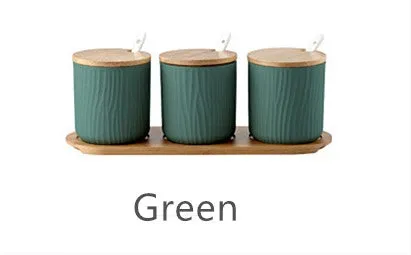 Ceramic Spice Jar- Set of Three