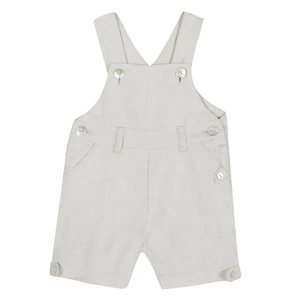 Ceremonie Sand Linen Dungarees in 3 years