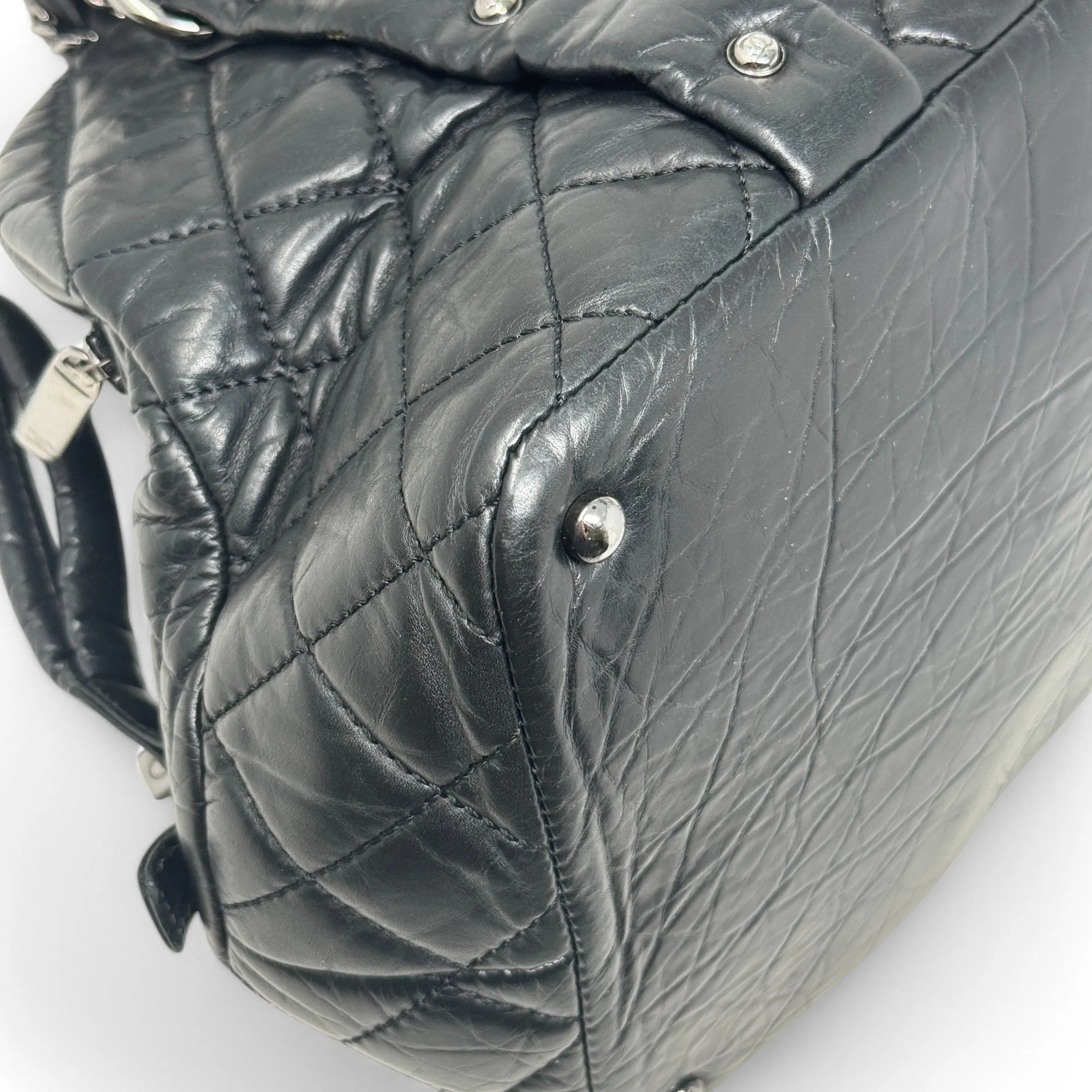 Chanel Black Lady Braid Bowler