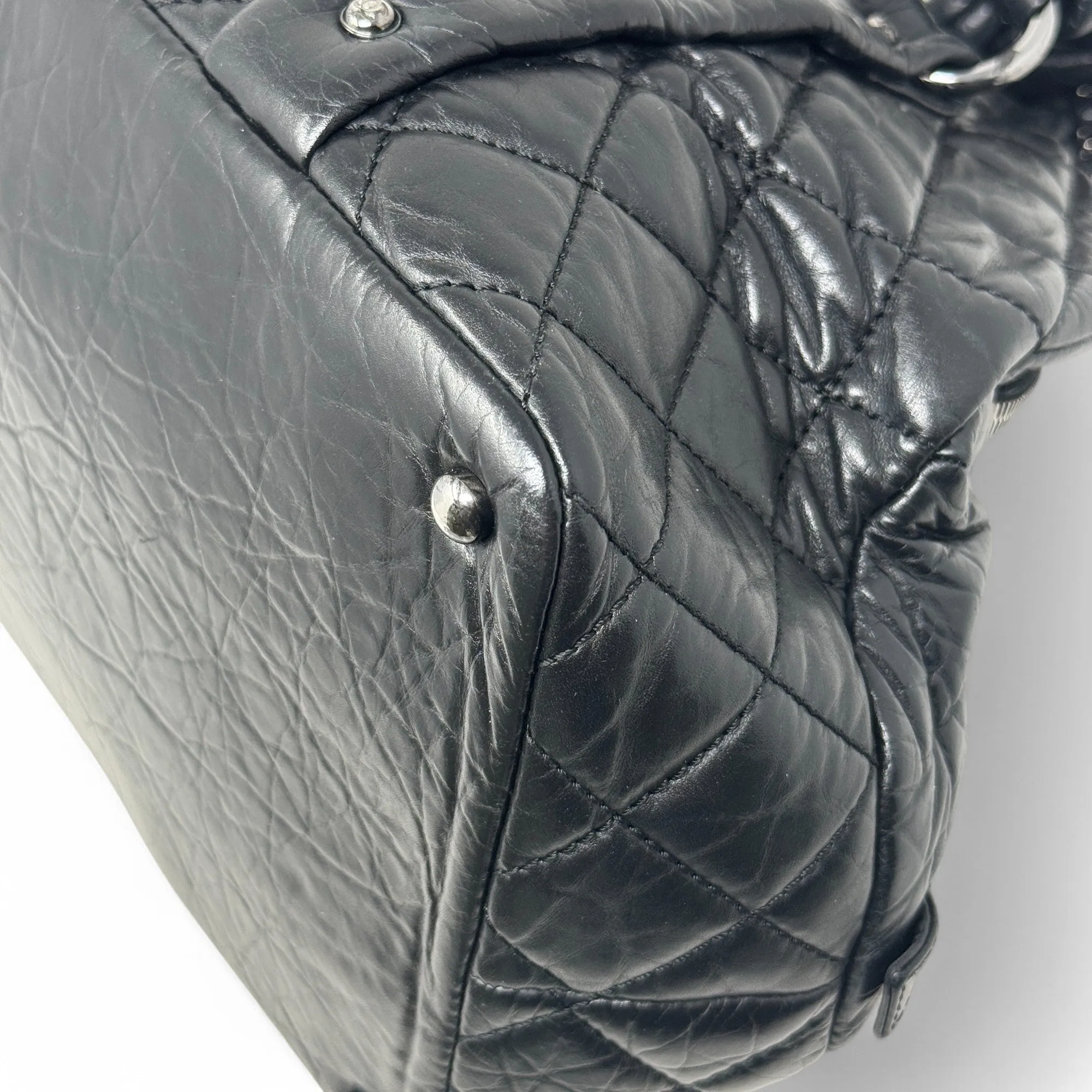 Chanel Black Lady Braid Bowler
