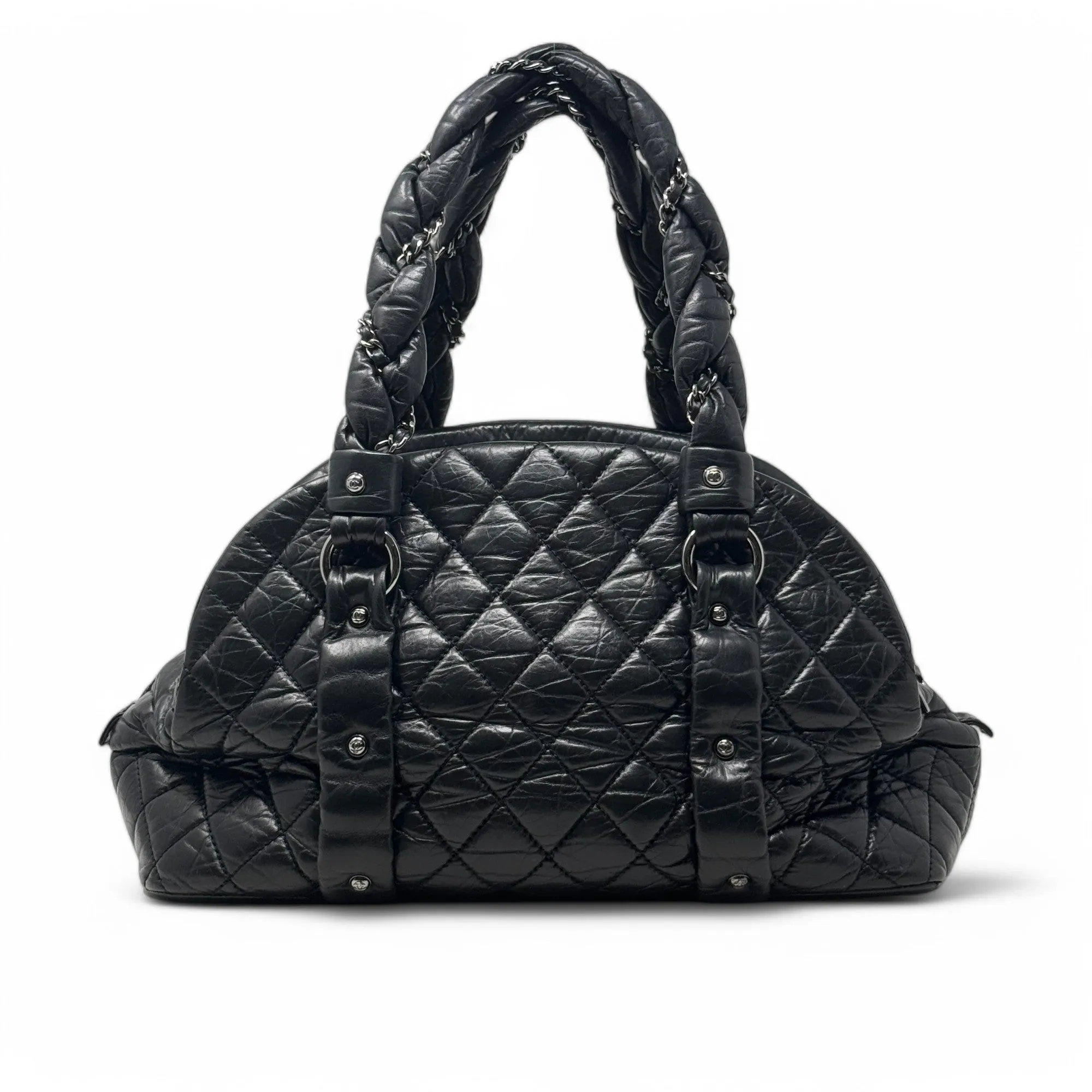 Chanel Black Lady Braid Bowler
