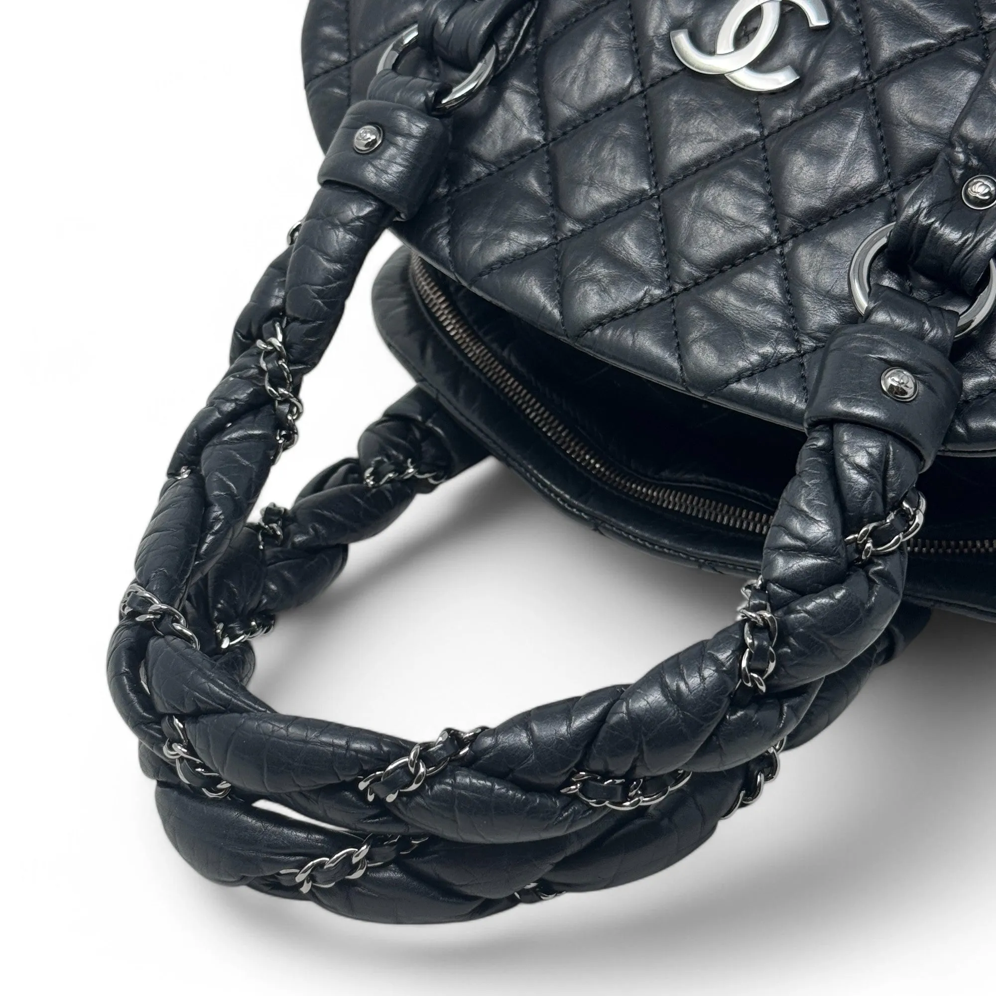 Chanel Black Lady Braid Bowler