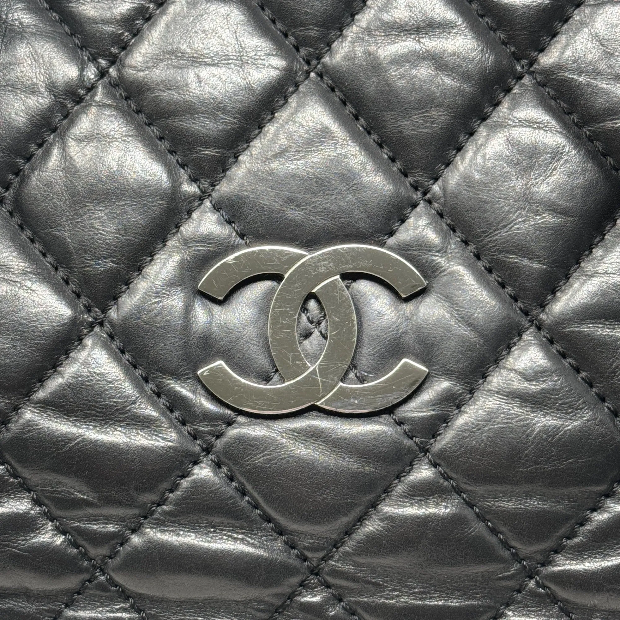 Chanel Black Lady Braid Bowler