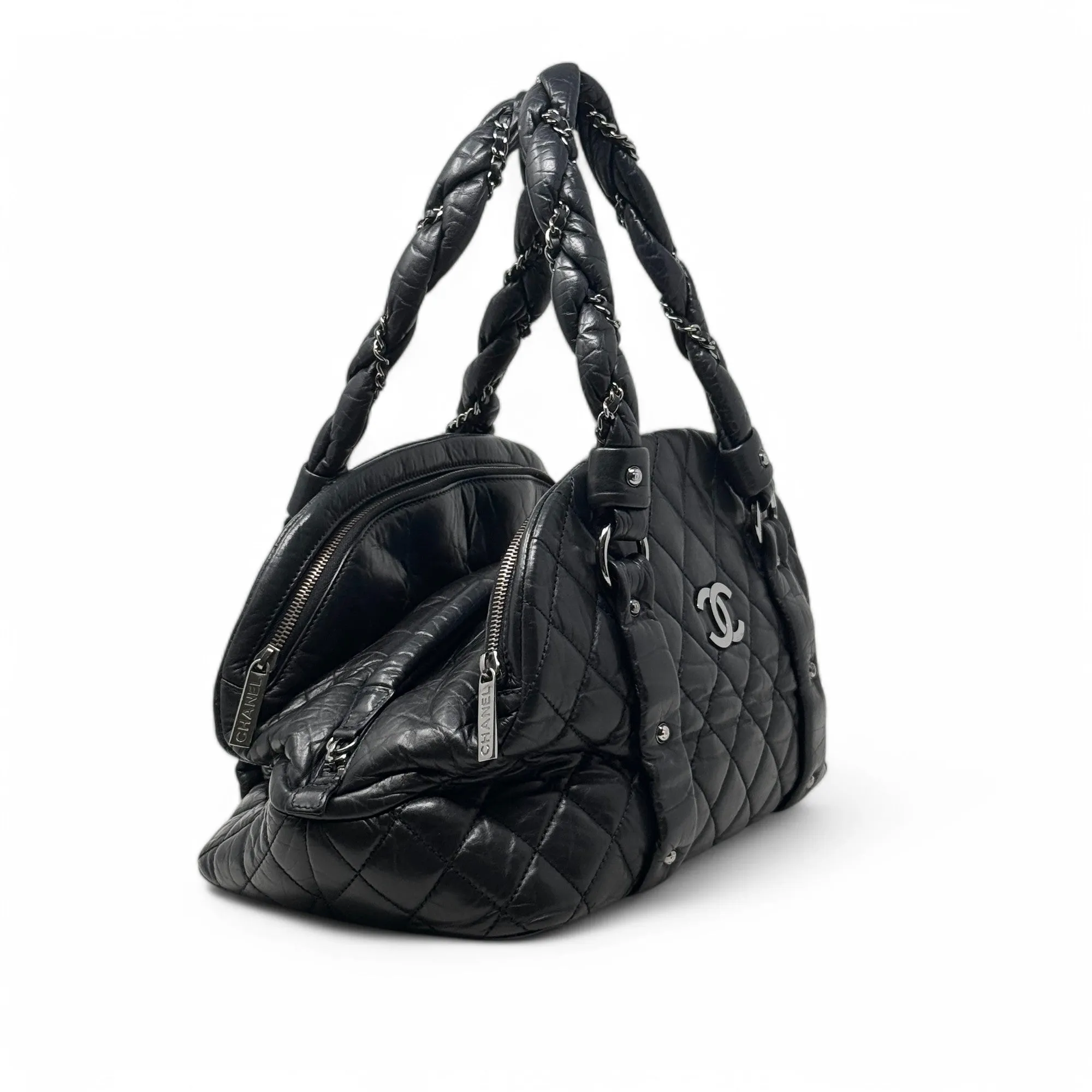 Chanel Black Lady Braid Bowler