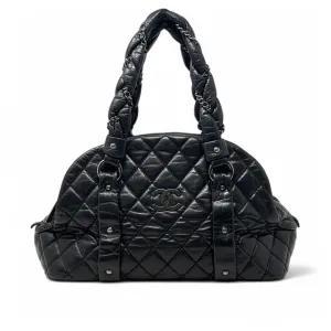 Chanel Black Lady Braid Bowler