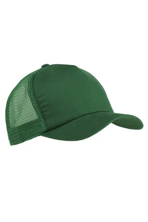 Check It Out Mama Black Twill Front Mesh Trucker Cap