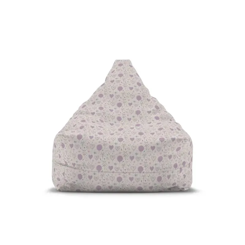 Chic Hearts Pattern Bean Bags Cover with Sewn in Case