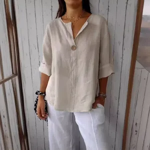 Chloé Rousseau Valence Linen Blouse