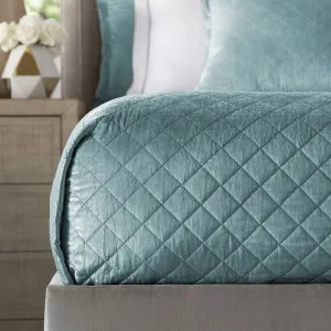 Chloe King Coverlet / Sea Foam Velvet 112X98