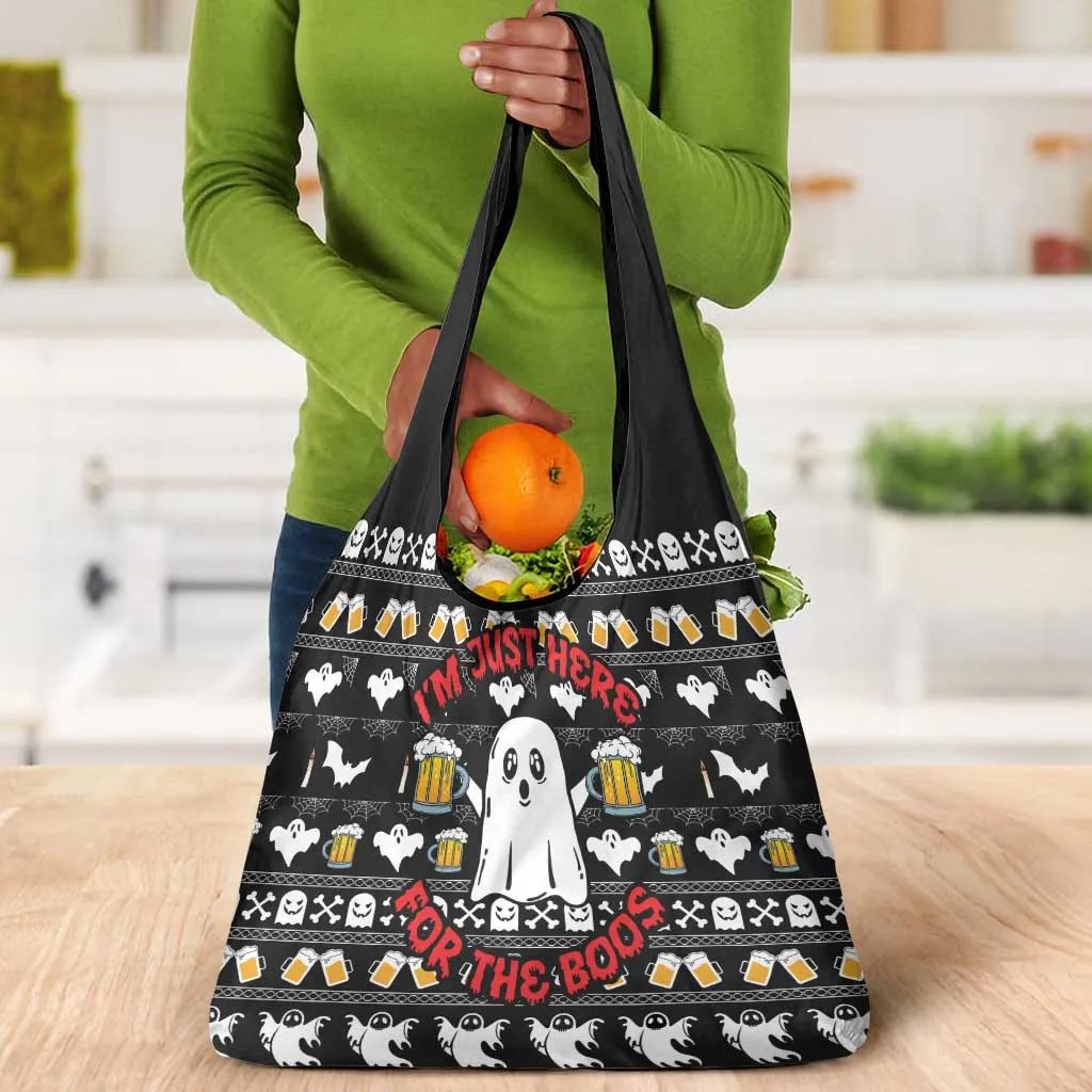 Christmas Africa Boo Beer Grocery Bag I'm Just Here For The Boss DT03