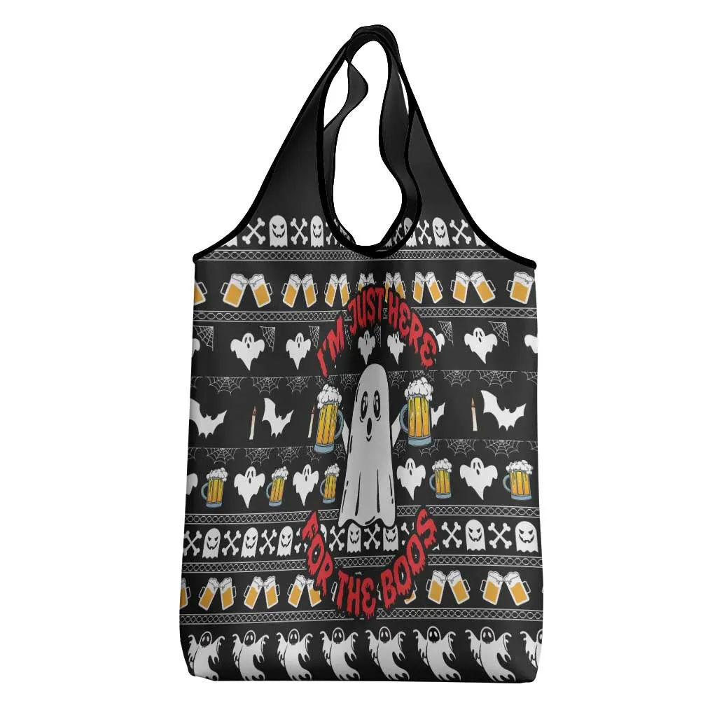 Christmas Africa Boo Beer Grocery Bag I'm Just Here For The Boss DT03
